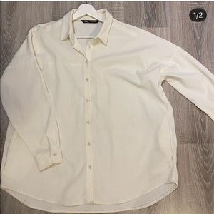 Chemise zara ivoire
